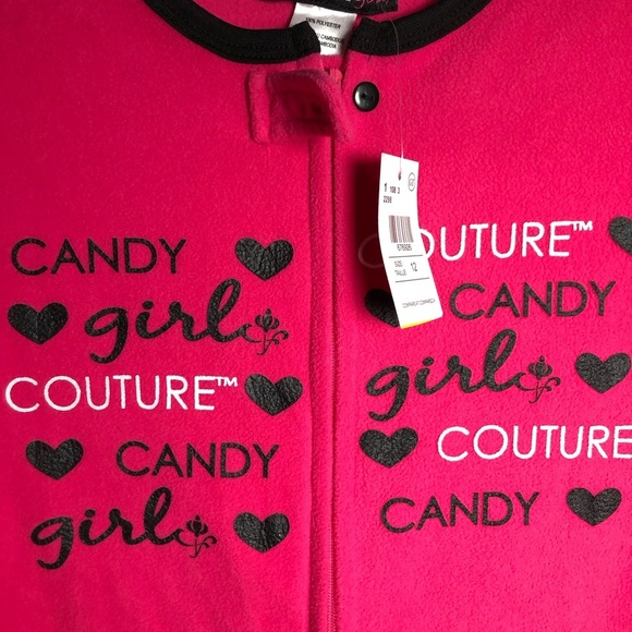 Girls Fleece Onesie Pyjama. Size 12 New with Tags. - Picture 2 of 8